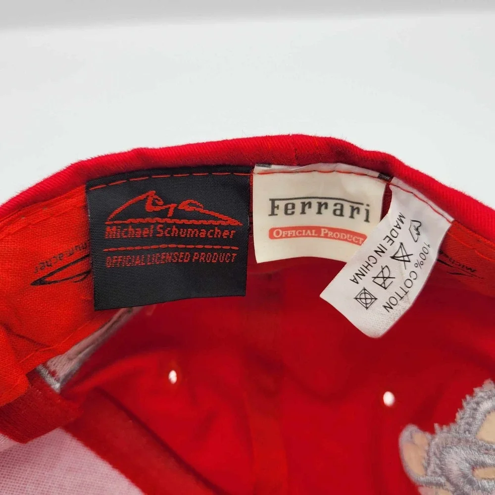 Michael Schumacher Vintage Ferrari F1 Racing Strapback Hat